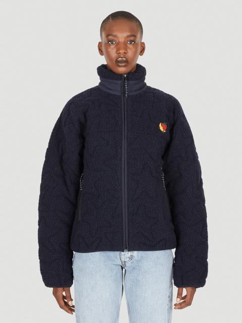 Quilted Fleece Zip Jacket