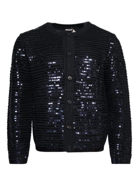 sequin-embellishment cardigan