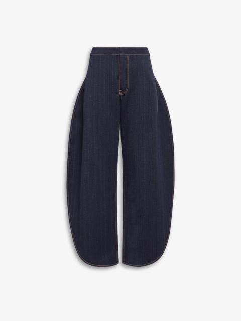 ROUND JEANS IN WOOL DENIM