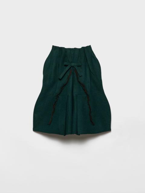 Shetland wool midi skirt