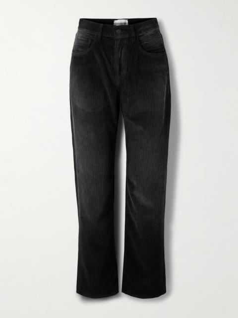 Gabby Cotton-corduroy Straight-leg Pants