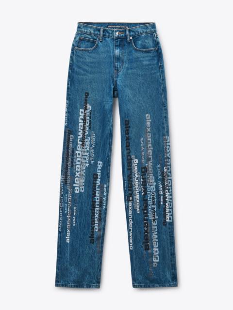 Deep Blue EZ Jean with Vertical Logo