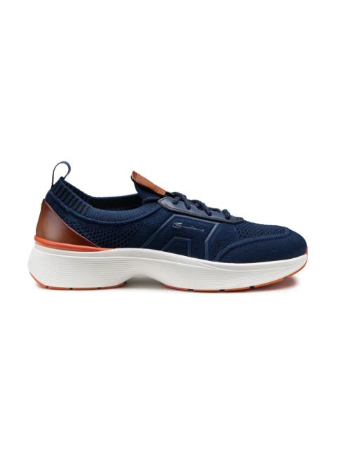 Men's blue stretch knit Easy Bounce sneaker