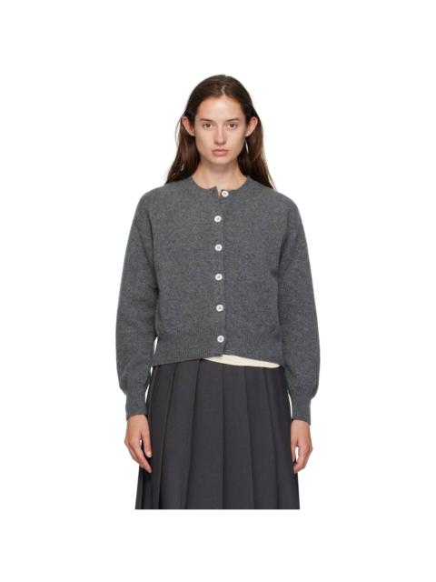 Gray Ada Crewneck Cardigan