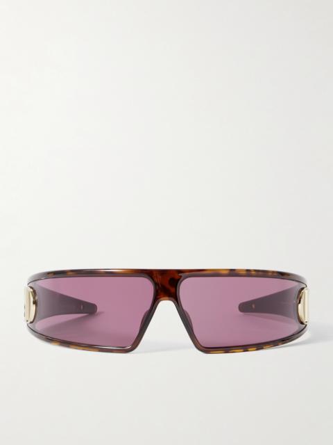 Verydior M1u Wrap-around Tortoiseshell Acetate Sunglasses