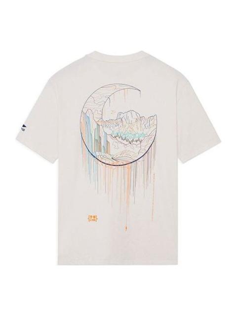 Li-Ning SS22 Logo Printing Loose Round Neck Short Sleeve Couple Style 'White' AHSS151-1