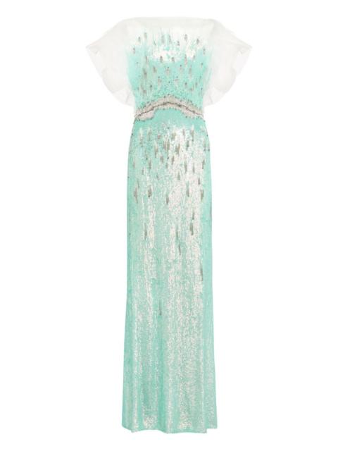 Magnolia sequin-embellished gown