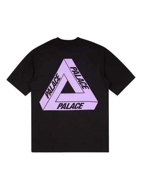 PALACE Tri-To-Help limited Purple Triangle Short Sleeve Unisex Purple P18TS232