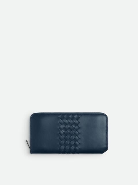 Intrecciato Piccolo Zip Around Wallet