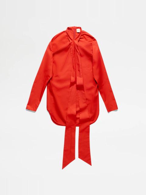 SHIRT WITH SASH - RED