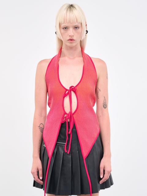 Rib Knit Twisted Top