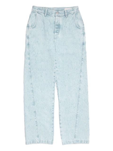 straight-leg jeans