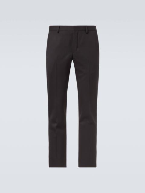 Virgin wool straight pants