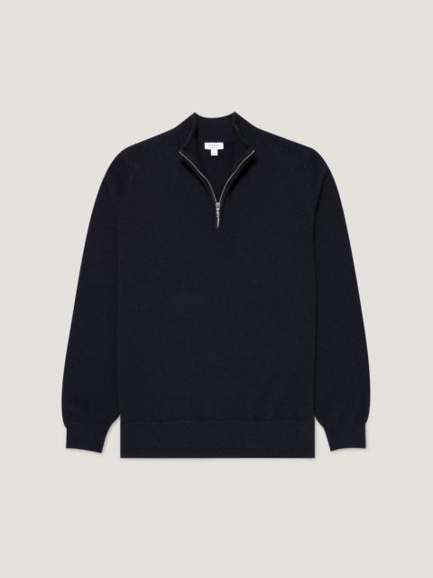 Cashmere Half Zip Jumper