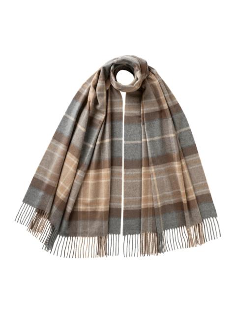 Natural MacKellar Tartan Cashmere Stole