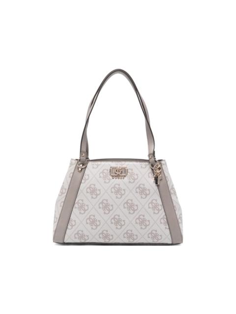 Karnilla monogram-pattern leather tote bag
