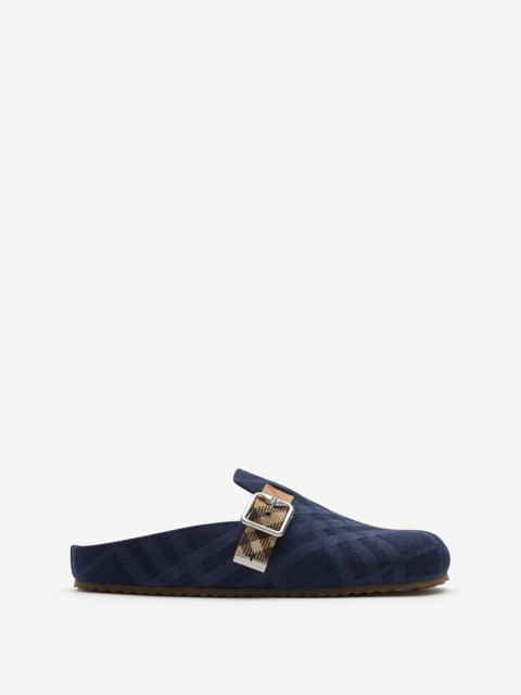 Check Denim Urchin Clogs