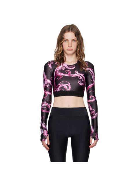Black & Pink Chromo Couture Long Sleeve T-Shirt