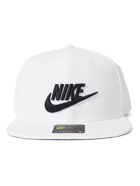 Nike Futura Pro Snapback Cap Athleisure Casual Sports White 891284-100