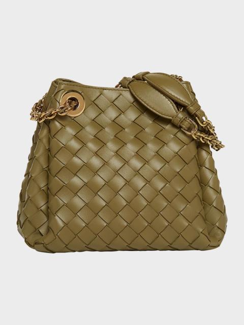 Small Parachute Leather Shoulder Bag