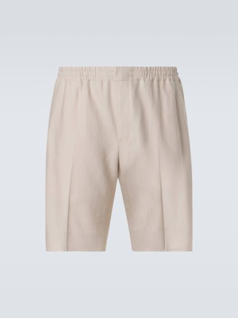 Linen Bermuda shorts