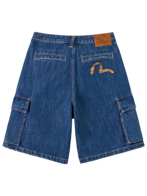 Multi-Pocket Seagull Dark Indigo Jorts