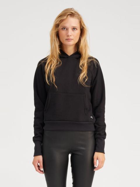 BLACK SHRUNKEN HOODIE