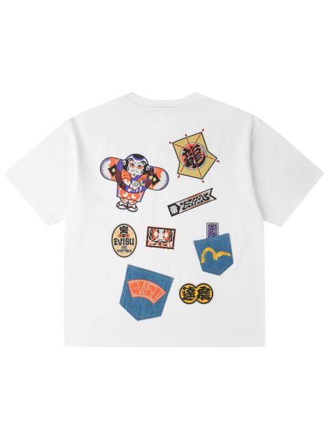 Japanese Kite Denim Patch Pocket T-shirt
