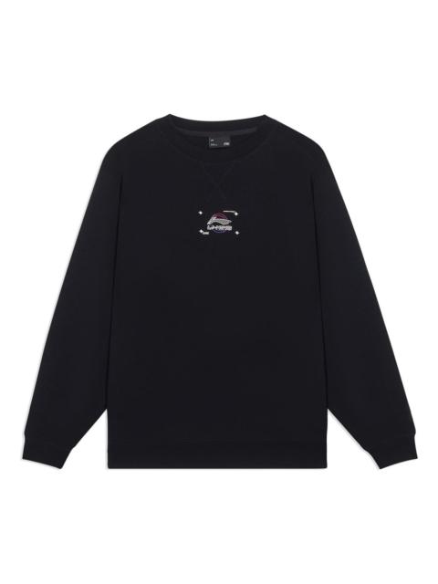 Li-Ning Logo Print Classic Pullover 'Black' AWDT063-2
