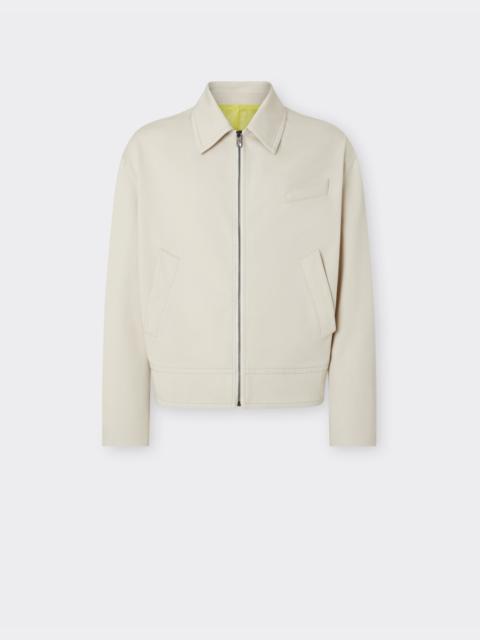 Bomber jacket in cotton gabardine