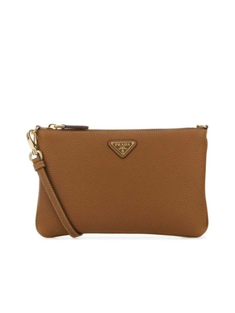 Caramel Leather Crossbody Bag