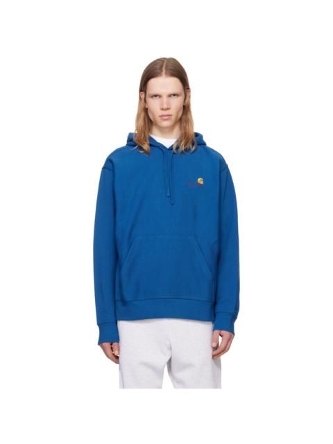 Blue American Script Hoodie