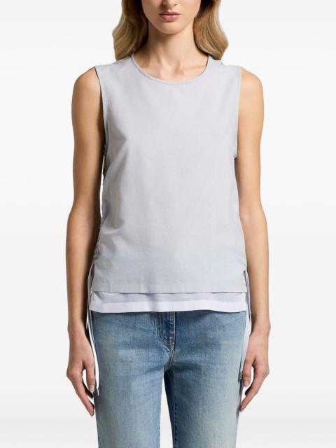 drawstring layered top