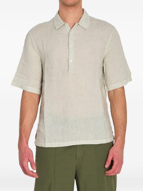 linen polo shirt