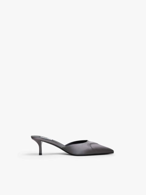 LE CŒUR 3D MULES IN SATIN