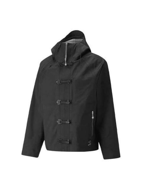 PUMA x PRONOUNCE Crossover Casual Solid Color hooded Long Sleeves Jacket Black 534030-01