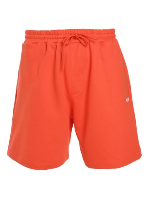 elasticated-waist track shorts