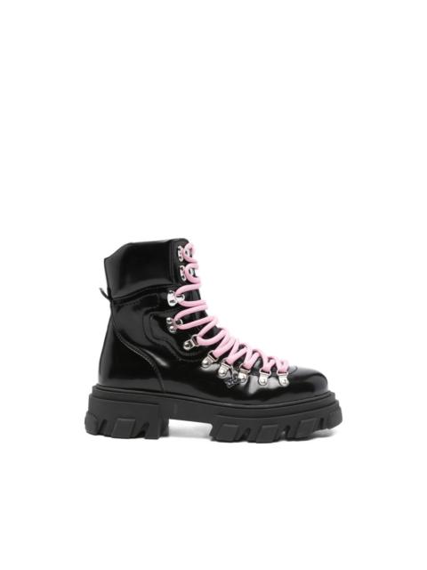 chunky-sole combat boots
