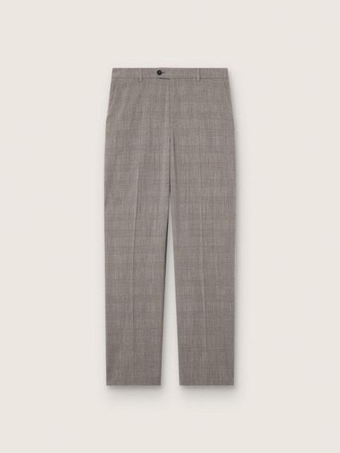 Men’s slim-fit pants in gray Prince of Wales check