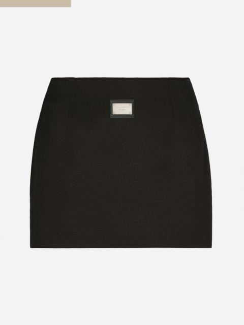 Short Ottoman skirt with Dolce&Gabbana tag