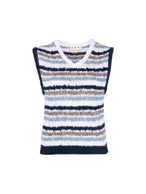 Marni V Neck Sweater 'Light Navy'