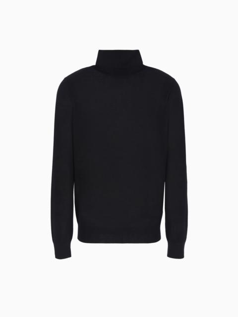 Giorgio’s rollneck jumper in cashmere and silk