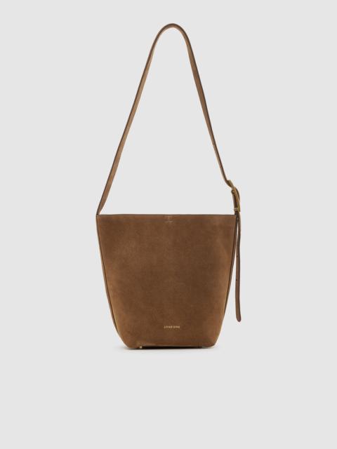 Elly Medium Bucket Bag Suede - Tobacco