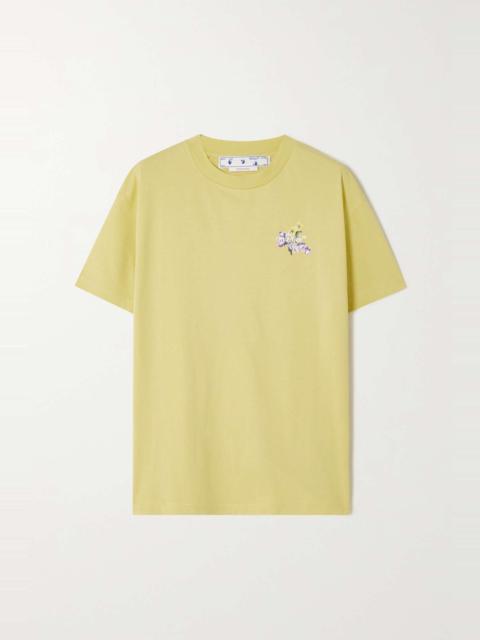 Printed cotton-jersey T-shirt