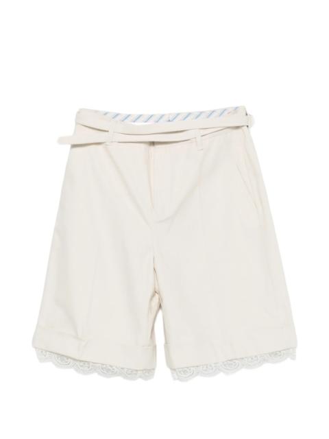 Vivetta Belted Lace Shorts
