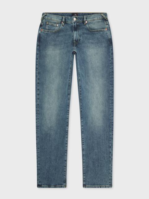 Relaxed Tapered-Fit Antique Wash 'Organic Vintage Stretch' Jeans