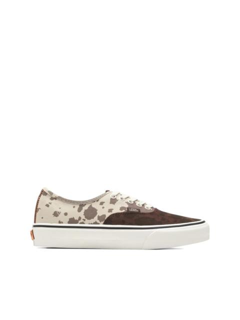 cow-print suede trainers