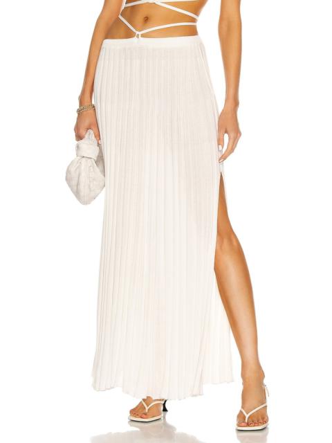 christopher esber pleated knit tie skirt