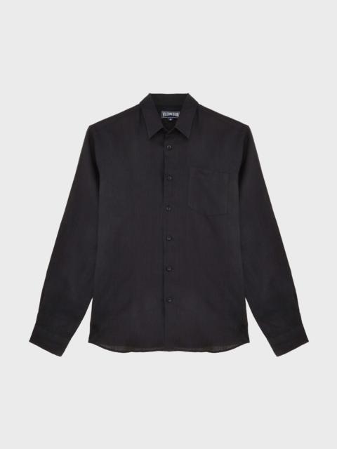 MEN LINEN SHIRT SOLID