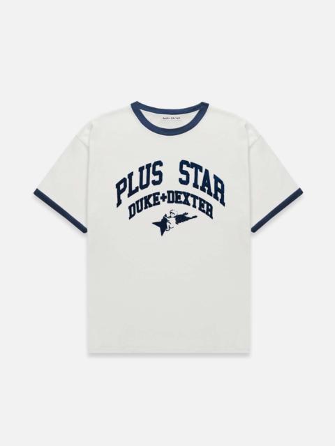 Plus Vintage White + Navy Ringer T-Shirt